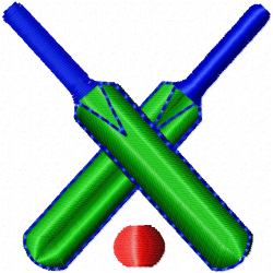 Cricket Embroidery Design 3 Cricket Embroidery Design 3